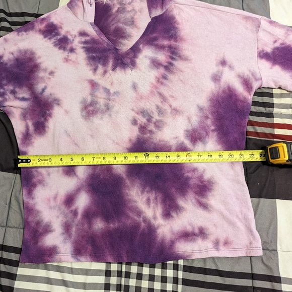 Purple Tie Dye Sweatshirt - Picture 4 of 4